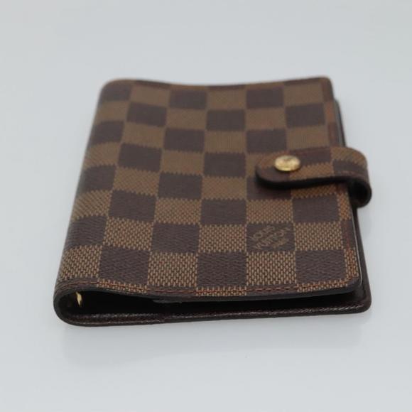 LOUIS VUITTON Damier Ebene Agenda PM Day Planner Cover R20700 LV Auth ac3544 - Picture 6 of 16